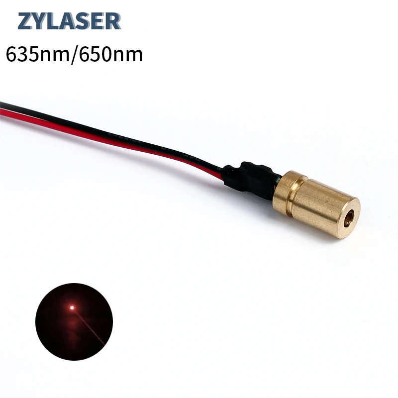 Laser de haute qualité 650nm/635nm, point rouge, mise au point réglable, technologie laser, tête en cuivre, bricolage, machine à graver D6 x 13mm 1MW 5MW 10MW