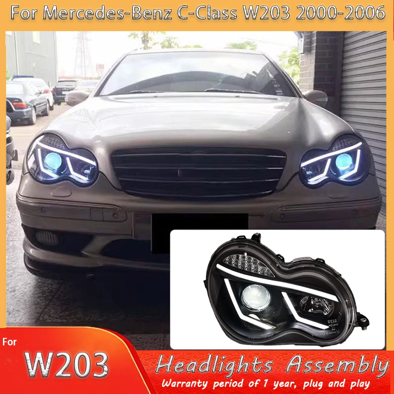 

For Mercedes-Benz W203 C63 C200 C230 C280 C300 High Volta 12V White DRL Turn Signal New Condition for Front 2000-2007 Models