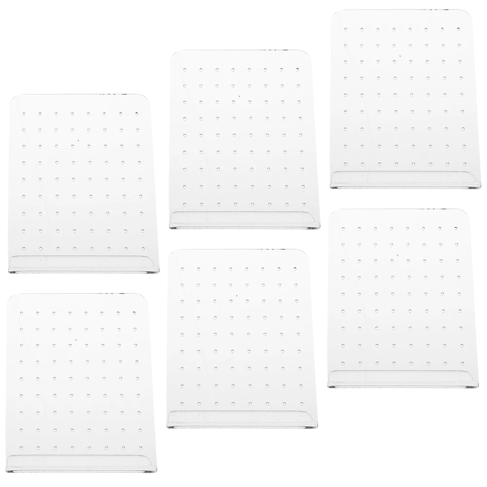 

6Pcs Earring Display Stand Ear Studs Storage Organizer L-Shaped Structure Elegant Decorative Effects Jewelry Organizer