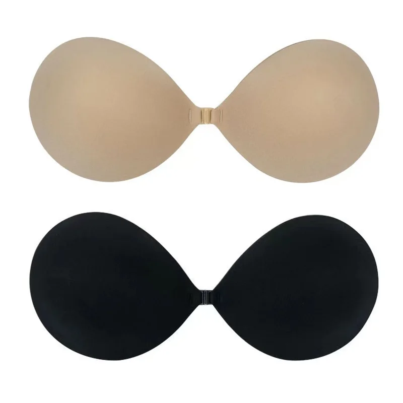 

2PCS Charm Invisible Bra Round Cup Silicone Bra Breathable Swimsuit Wedding Evening Dress Sexy Adhesive Backless Strapless 2023