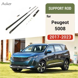 For 2017-2023 Peugeot 5008 Car Bonnet Hood Support Hydraulic Rod Strut Bars Lift Spring Shock Bracket Styling