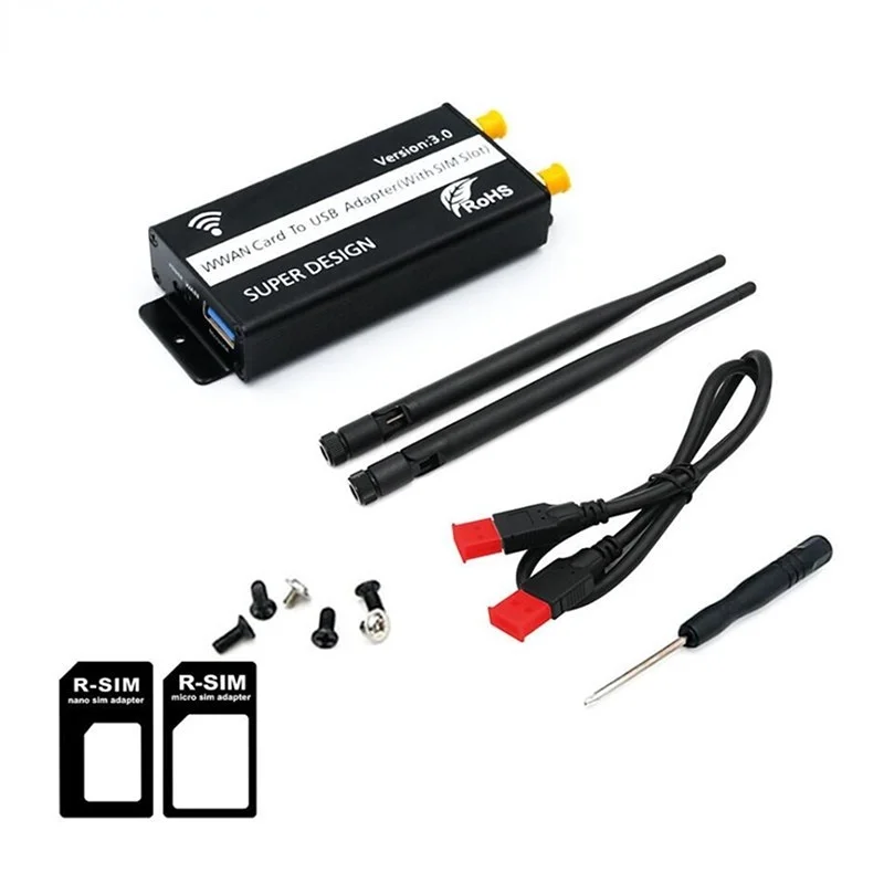 NGFF M.2 M2 Key B Wireless Adapter USB 3.0 Connector for GSM GPS GPRS 3G 4G LTE Modem Module