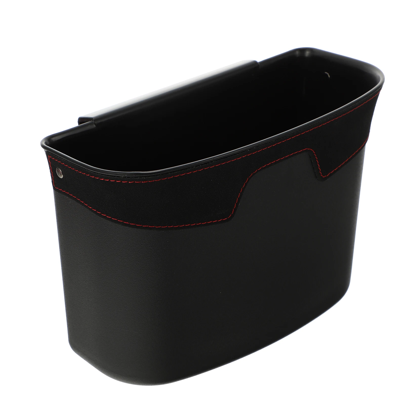 

Suspended Car Trash Can Durable Black Hanging Rubbish Bin Garbage Holder Vehicle Storage Kitchen Bedroom Bathroom Car UseTrash