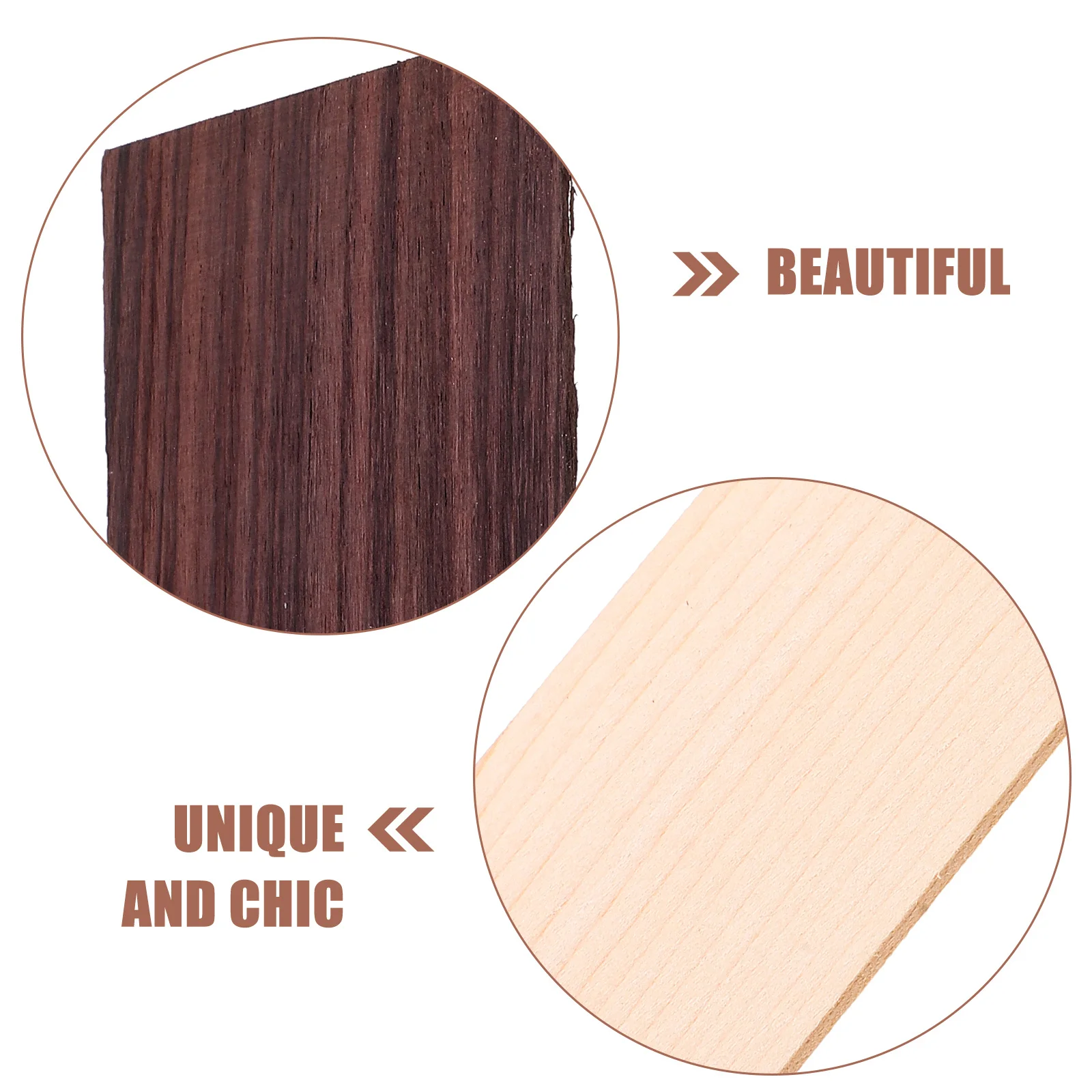 

2pcs Wooden Head Veneers Replacement Folk Head Veneers Decorative Guitar Decoration Tools Guitar Parts Accessories For Classical