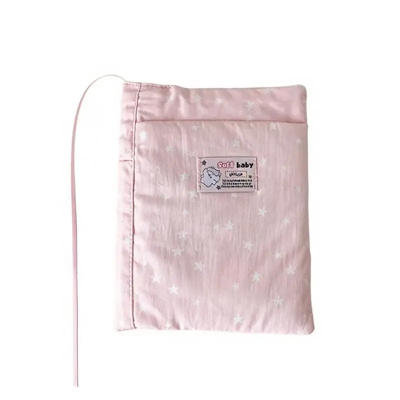 Portable Multipurpose Star Print Book Sleeve Fits A5 Size Notebook Protector Cover for School Students