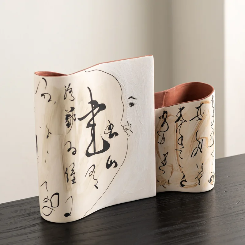 Arte geométrico creativo B & B salón de té arte arreglador de flores entrada sala de estar sentido Retro accesorios de decoración suave