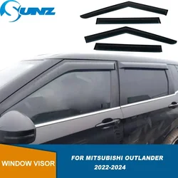 Side Window Deflector For Mitsubishi Outlander 2022 2023 2024 Car Window Visor Deflector Sun Rain Guard Awnings Shelters