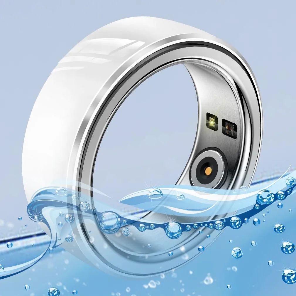 

IPX8 Водонепроницаемое керамическое умное кольцо Фитнес-трекер Интеллектуальный мониторинг сердечного ритма Смарт-кольца Мужчины Женщины