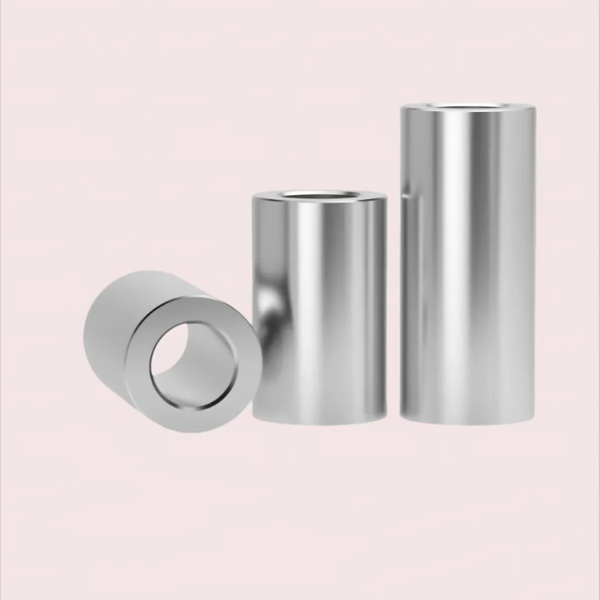 304 Stainless Steel Round Spacer Bushing Sleeve Tube Standoff Short Tubing Inner Diameter 5mm-20mm Length 5mm-40mm