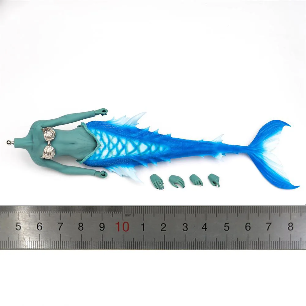 

For Sale 1/6 TBLeague PL2024-225A Blue Version Beauty Mermaid Rubberized Body Action with Hand Models Accessories For Fans DIY