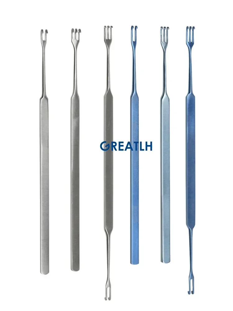 GREATLH Eyelid Bag Retractor Ophthalmology Pulling Hooks Surgery Double Eyelid Ophthalmic Surgical Instrument — zdjęcie 2