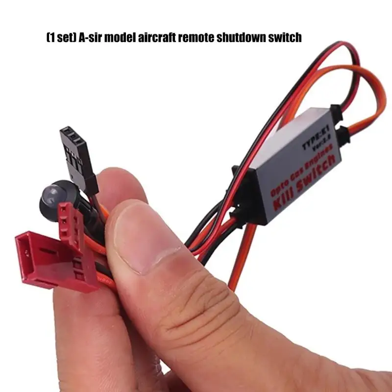 F62C Remote Gas Engine Remote Shutdown Switching for Rcexl Model Aircraft, Opto Isolated Ignitions Control Module with Wire