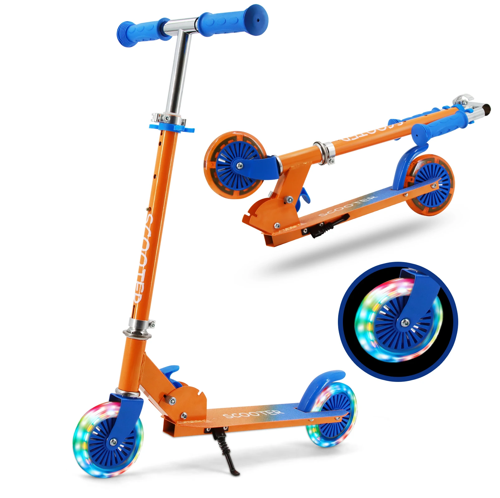 

Scooter for Adults and Teens, Kick Scooters for Kids 8 Years and Up- Lightweight, Easy-Folding, Height-Adjustable, Aluminum Fram