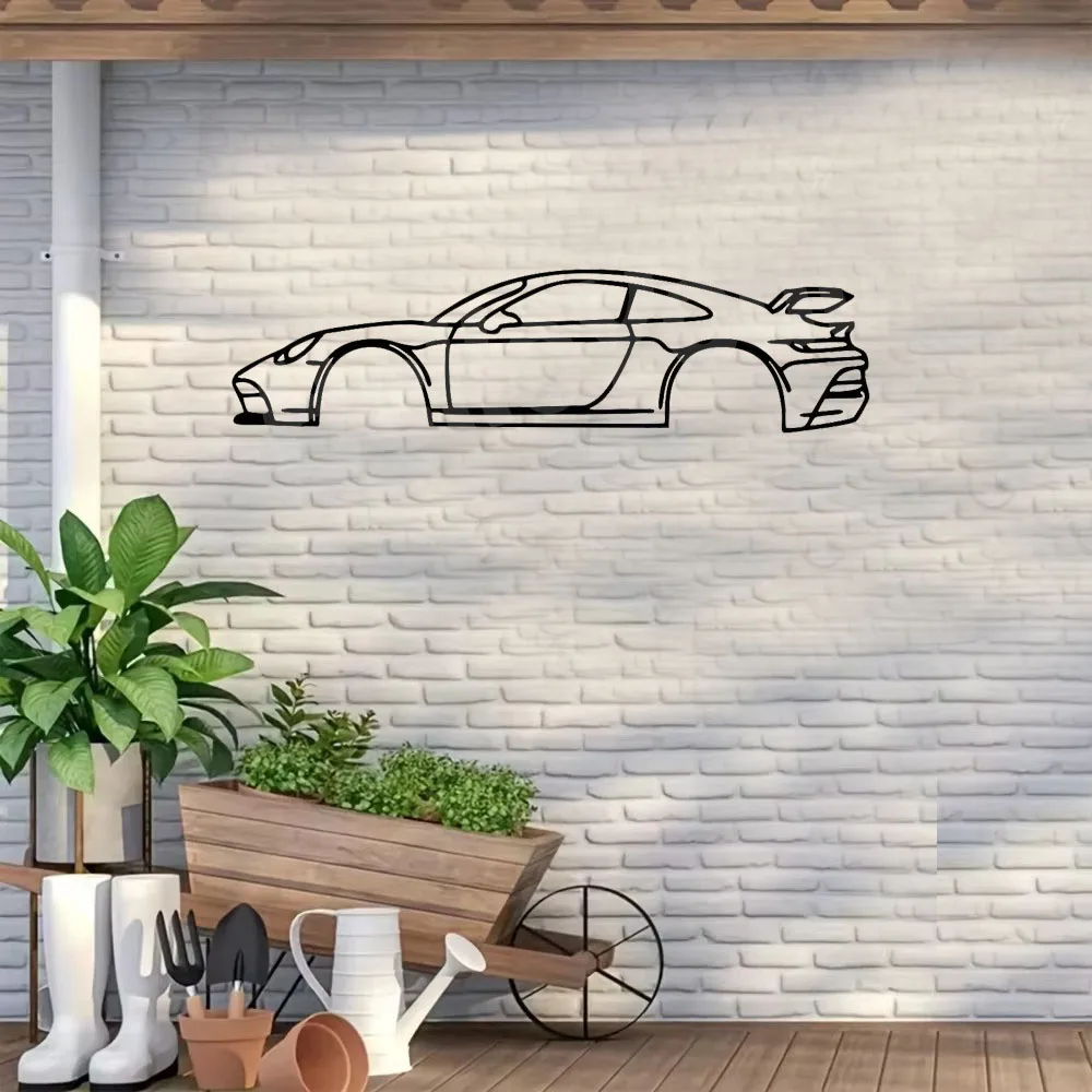 Sports Car Wall Decoration: The Glamorous Hot Border Metal Line and Premium Iron Ornaments for Wall Decoration