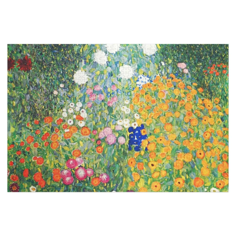 

Flower Garden by Gustav Klimt Jigsaw Puzzle Personalized Kids Gifts Custom With Photo Puzzle