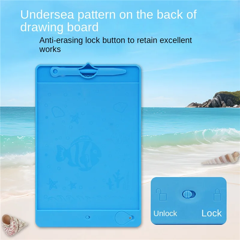 10 Inch LCD Handwriting Board Shell Graffiti Hand-Color Writing Board Eye Protection Drawing Board,Light Blue Easy To Use