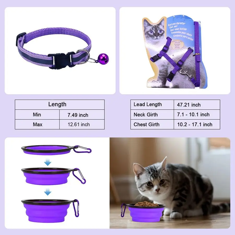 Transportador de gato com caixa de areia para viajar amp camping, saco para animais de estimação cabem 20lbs animais de estimação, 17.7 11.8 11.8 polegadas transportadora de viagem para gatos, roxo
