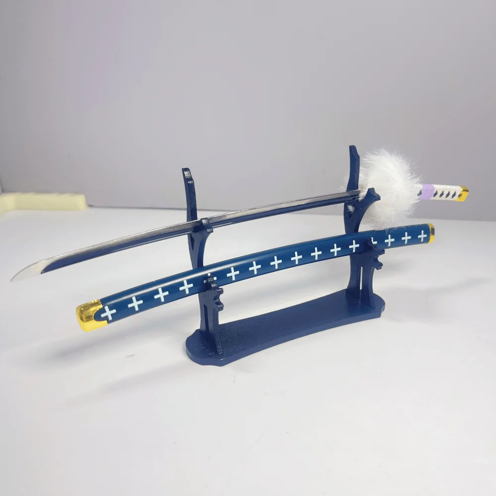 8.6 pollici Trafalgar Law Metallo Katana Spada Zoro Giapponese Sabre Originale Samurai Sabre Ninja Coltello Accessori Cosplay Prop Giocattolo