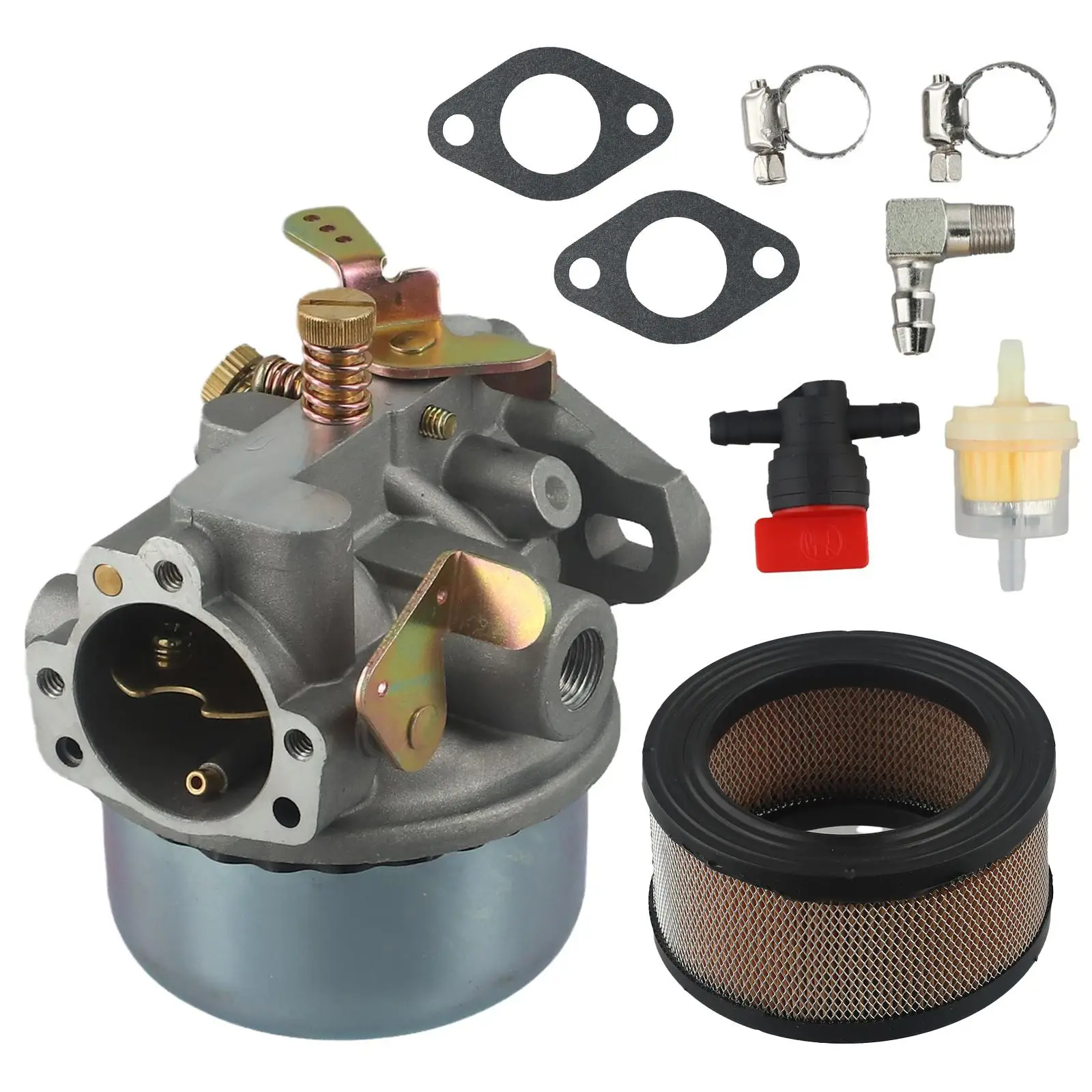 For Engine As Shown Carburetor Kit 8HP Engine Complete With Gasket Easy Installation Improved Air Filter For 8HP Engine