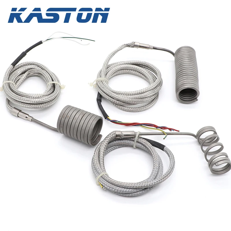 220v industrial stainless steel air resistance spring electrical hot runner heater coil with thermocouple