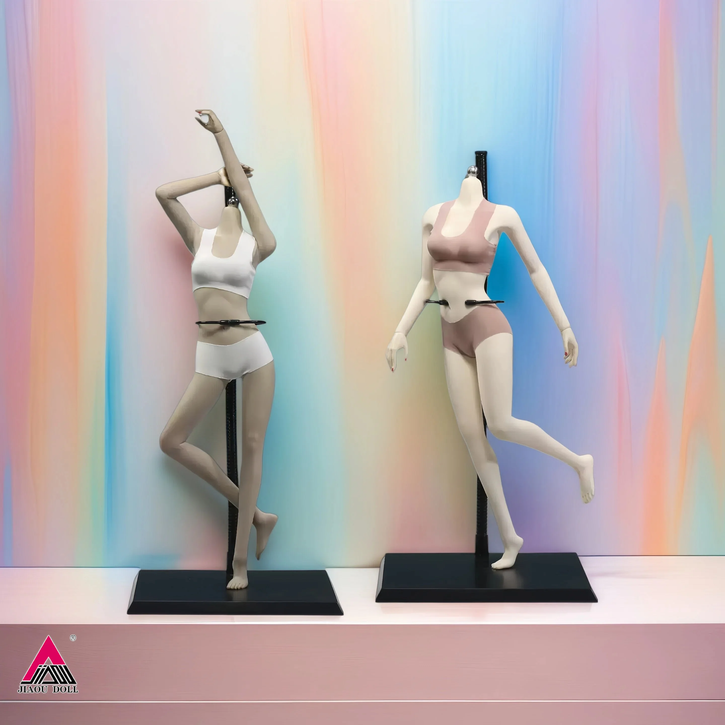 

JIAOUDOLL JOQ-06C 1/6 Scale Super Flexible Female Seamless Body 12" Mid Breast Action Figure Body Doll Multicolor Skin Body