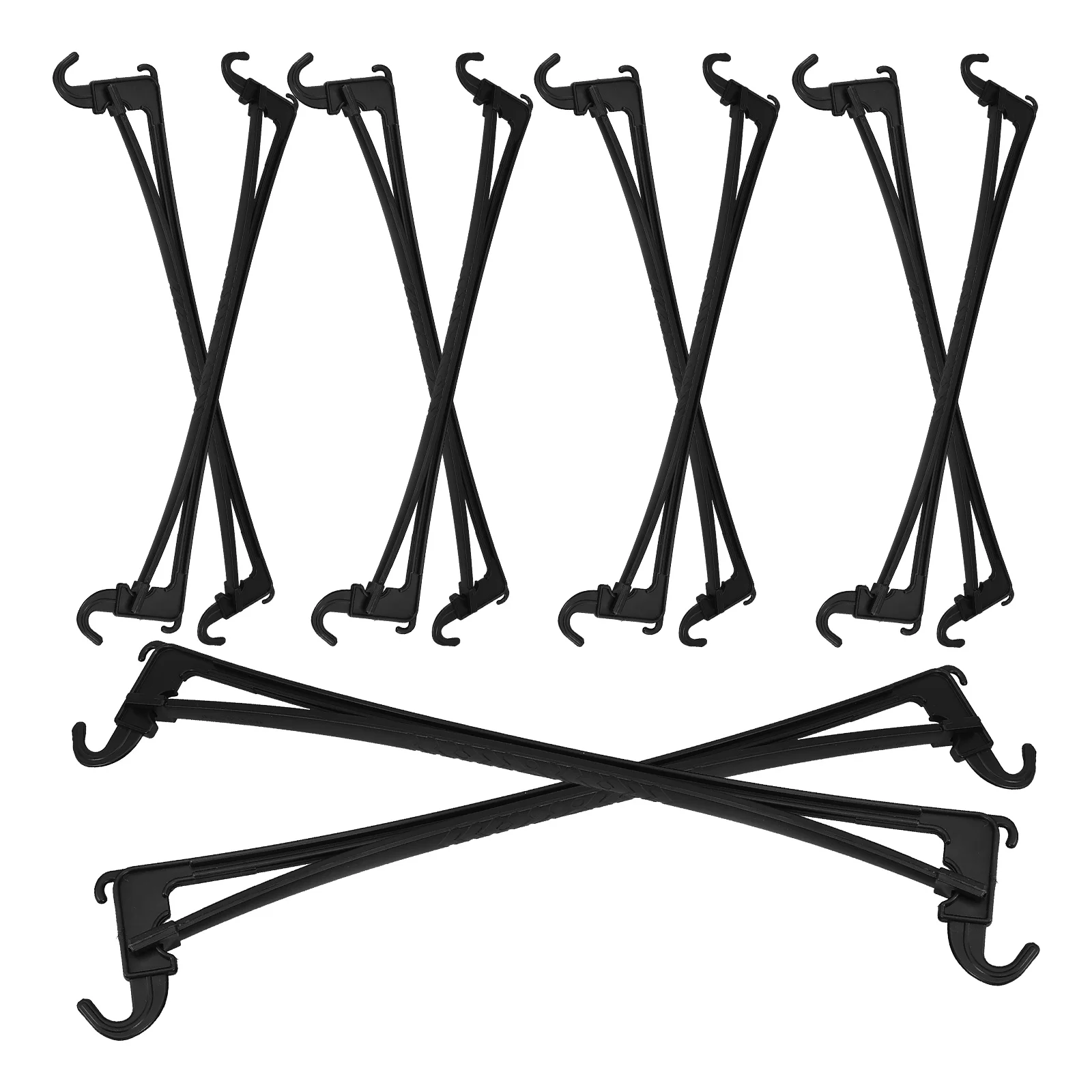

10pcs Cross Bars Non-Slip Clothes Hanger Strips Space Saving Sweater Suit Pants Hanging Bar Bedroom Hanger Accessories