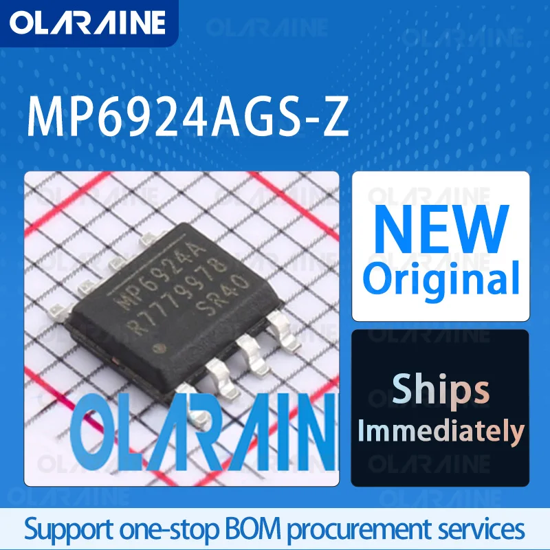 1/5/10Pcs MP6924AGS-Z SOIC-8 original ic chip Switching regulators RoHS The output voltage is 11.5 V 2 Output