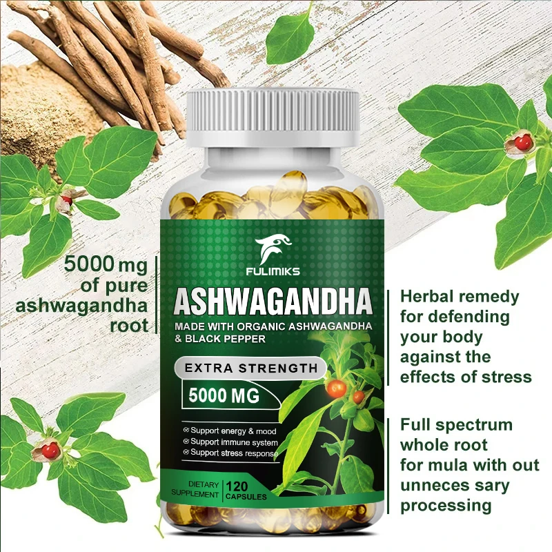 Made With Organic Ashwagandha to Enhance Energy, Strength, Stamina, Help Men and Women Relieve Anxiety And Stress