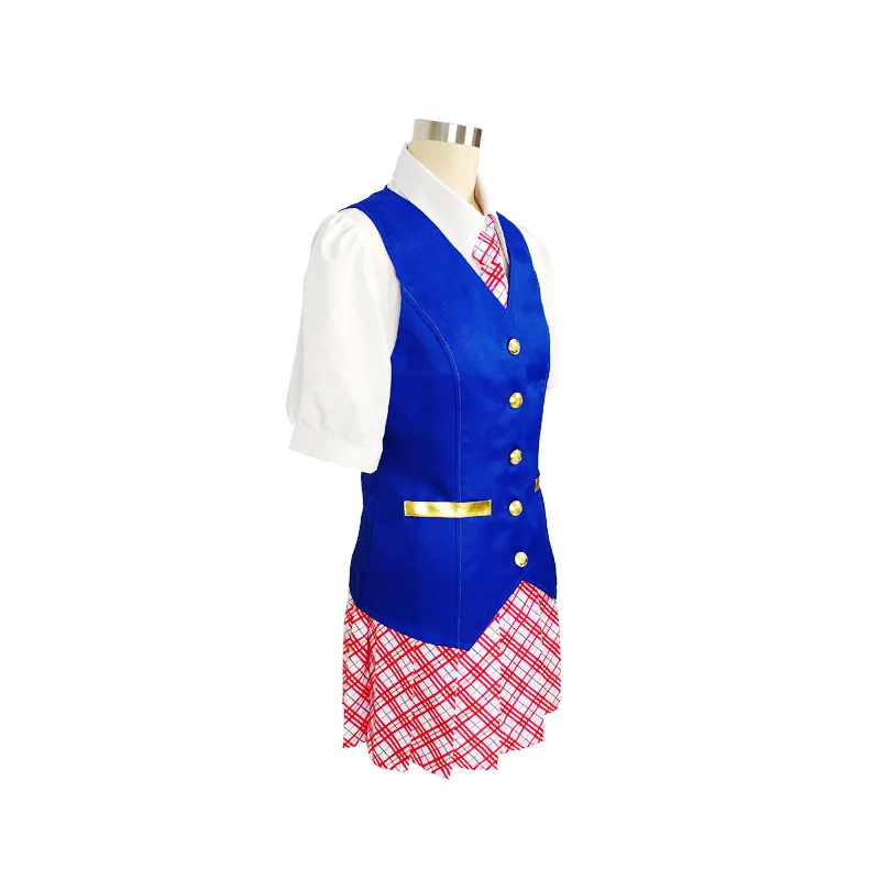 Anime Movie Princess Academy Cosplay Outfit Delancy Slim Dress Uniform Necktie Brooch Mini Skirt Costume Halloween Party Clothes view 4
