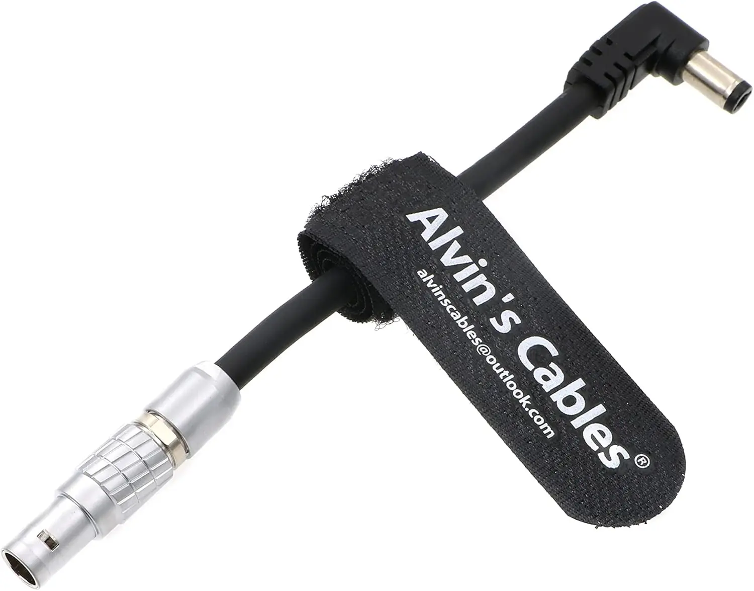 Alvin's Cables Z CAM E2 Flagship to DC Power Cable 2 Pin to Right Angle DC from Nitze Plate