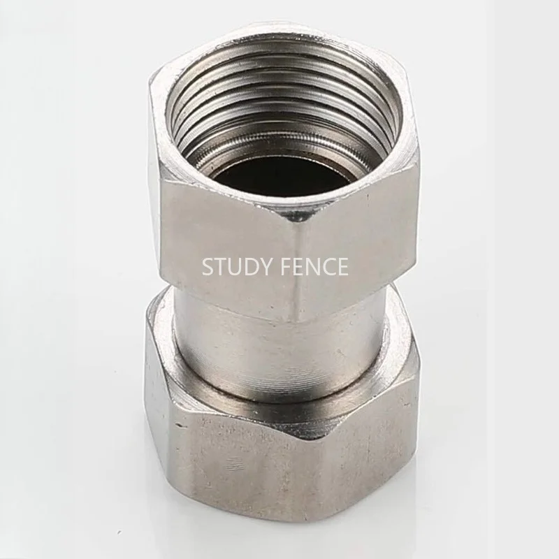 

2PCS Stainless Steel 4-point/6-point Swivel Joint Threaded Flexible Joint Faucet Joint Faucet Hardware Accessories Pipe Fittings