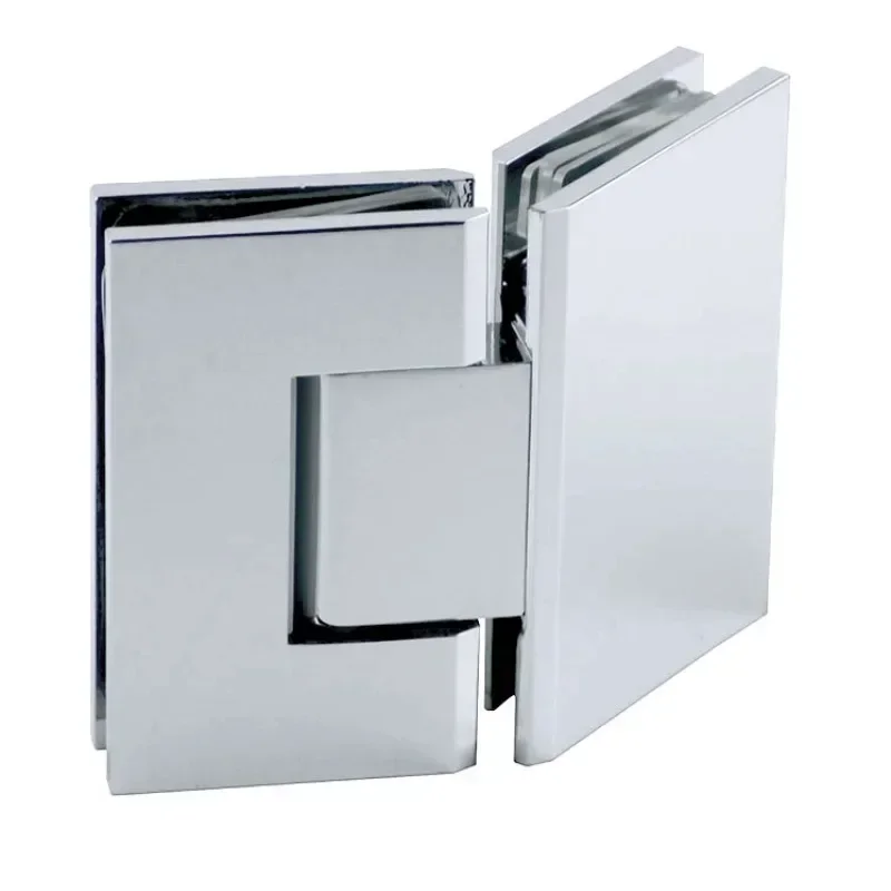 

Hot SalesFrameless Shower Door Hardware Mouse-ears Glass Cut-out Glass-to-Glass Hinge For Wider Heavier Doors