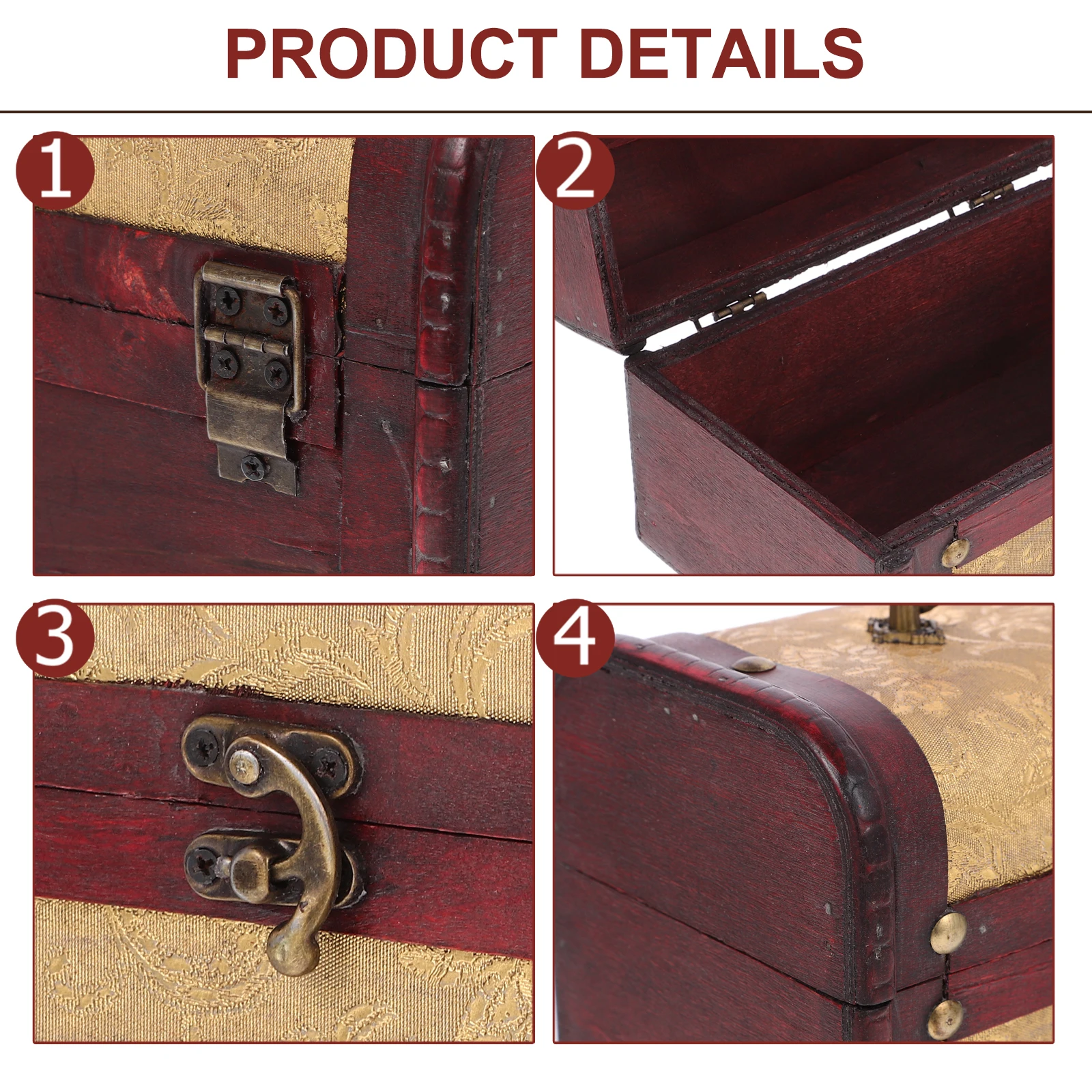 

Jewelry Box Gift Packaging Container Necklace Jewlery Case Wood Organizers and Storage