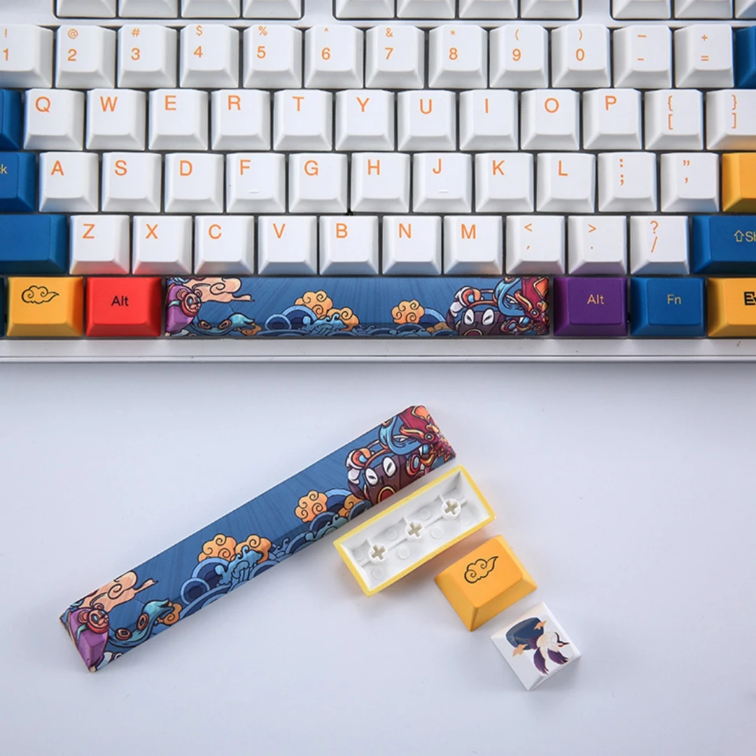 GUOCHAO 116 Keys PBT Keycaps Hot Sublimation MX Key Caps Cherry Profile for 68/87/96/104/108 Mechanical KeyCaps Keyboard Custom