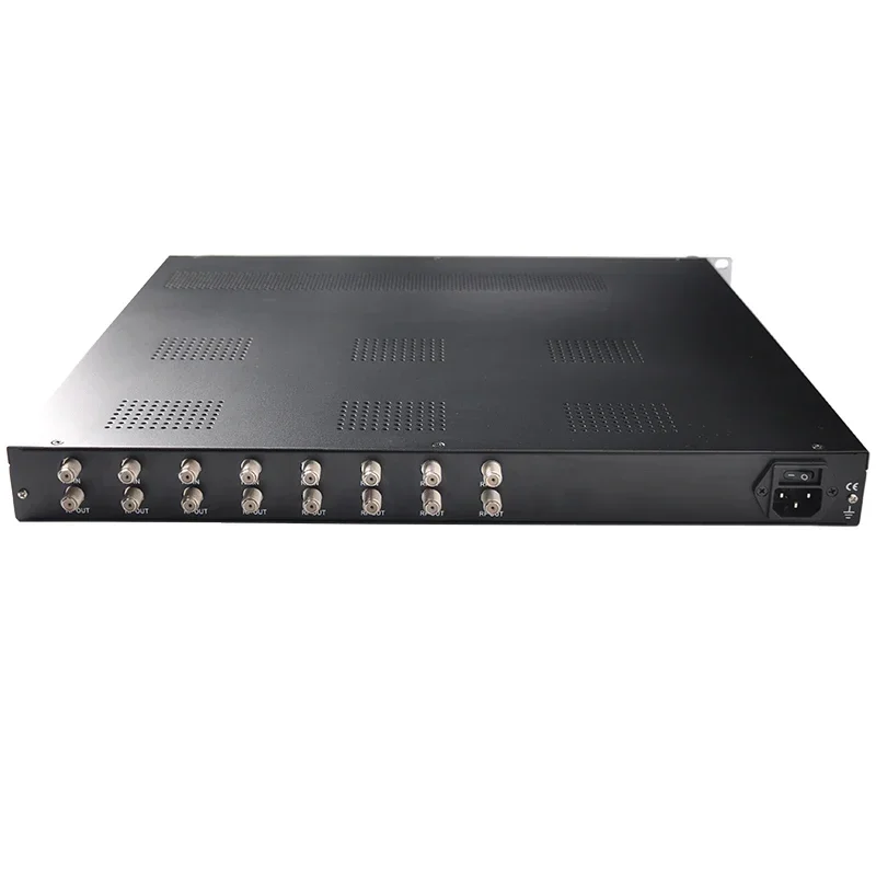 

OTV-IG08 Профессиональный цифровой телевизор Headend FTA 8 Carriers Канальный тюнер 2 * AASI к IP ASI Шлюз BISS Спутниковый ресивер
