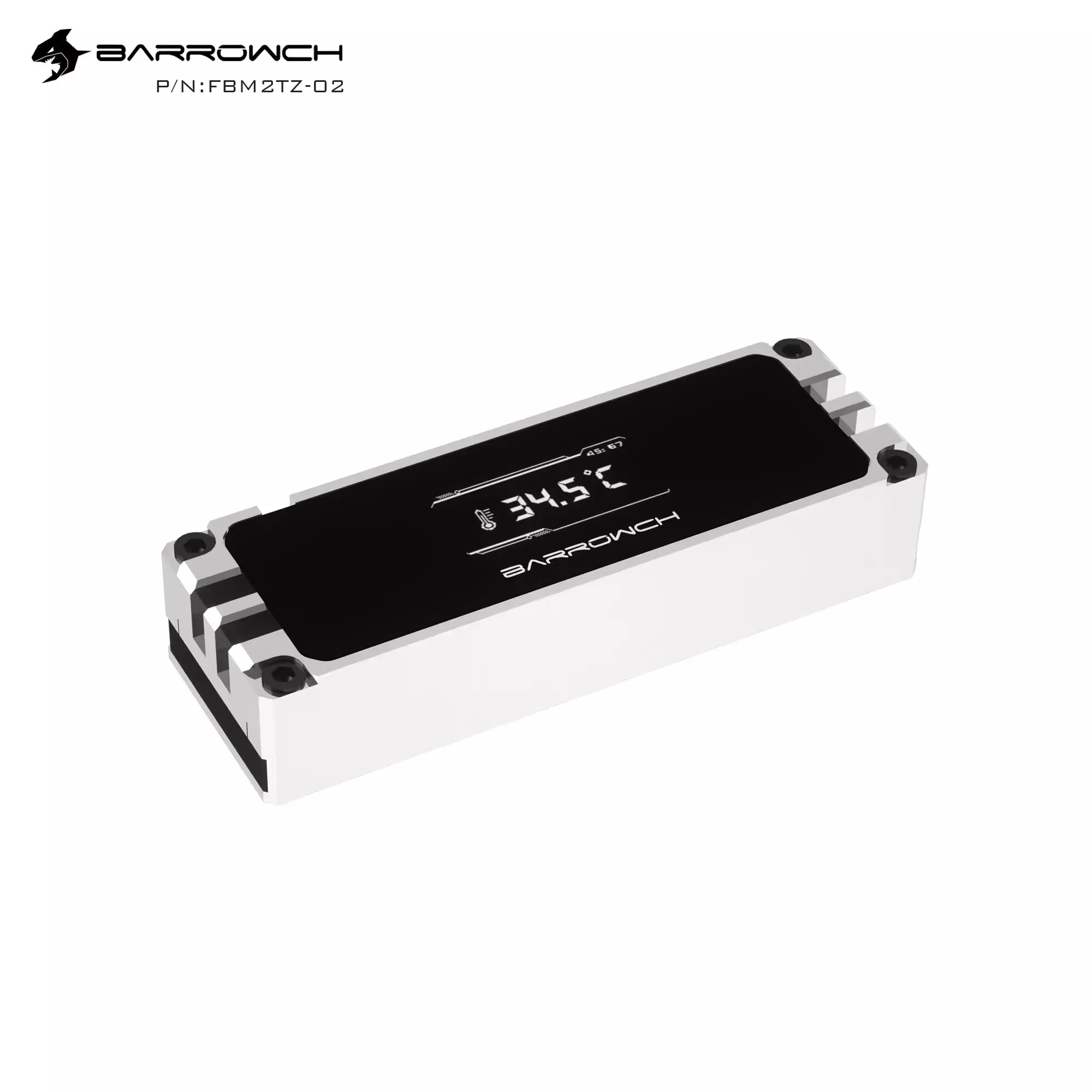 Imagem -04 - Solid State Disk Dissipador Ssd para pc Gaming Cooling Building Display Oled Fbm2tz02 2280 22110 Barrowch-m2