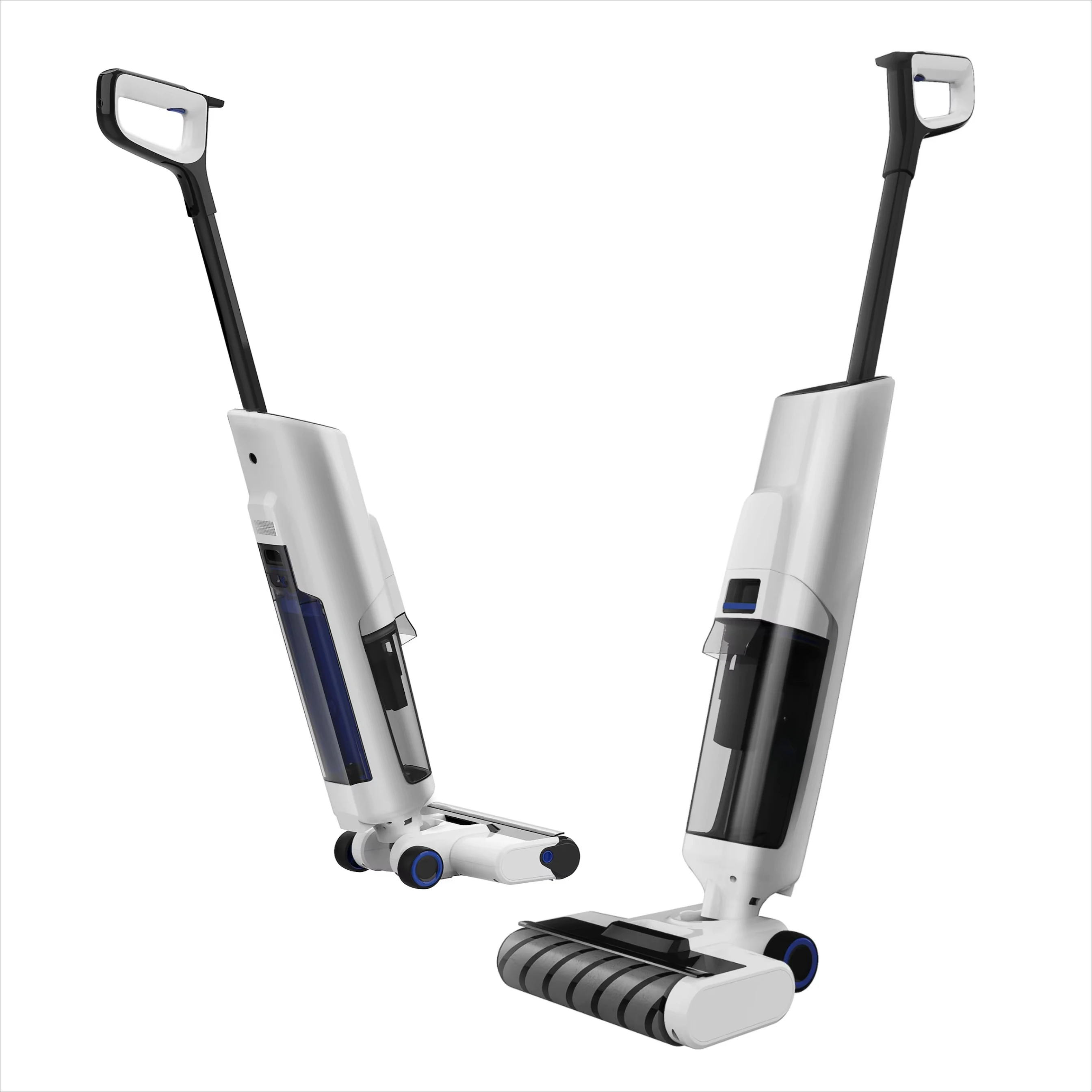 Best Clean New Upgraded Intelligent Rechargeable Floor Scrubber Stick Cordless Wet Dry Vacuum Cleaner