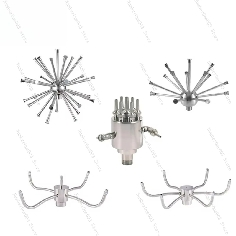 3D Stainless Steel Rotating Fountain Nozzle Music - Dance Water Jet Metal Material Garden Decoration Stainless Steel Jump Nozzle