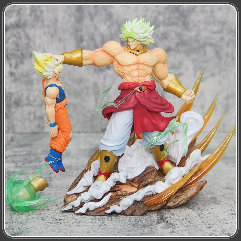 20cm Broli Vs Goku Anime Figure Dragon Ball Broli Figurine Pvc Statue Model Doll Desk Decoration Collectible Toys Christmas Gift