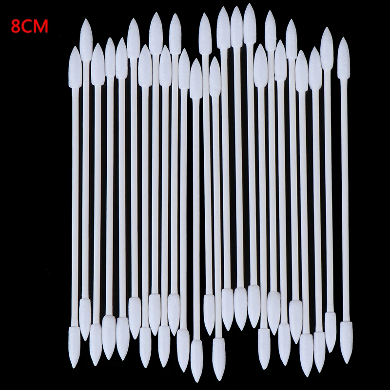 سماعة أذن خالية من الغبار للاستعمال مرة واحدة 50 قطعة عصا تنظيف قطنية لأجهزة AirPods ملحقات منفذ شحن الهاتف