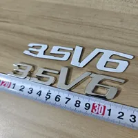 3.5 V6 ABS Plastic Chrome  Letters for honda corsstour Car Fender Door Sticker Emblem Badge Logo 3D