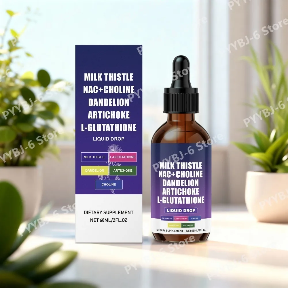 

Docteat Herbal Body Care Drops Milk Thistle Extract N-Acetyl-L-Cysteine Dandelion L-Glutathione 60 Ml Net Unisex Liquid Daily