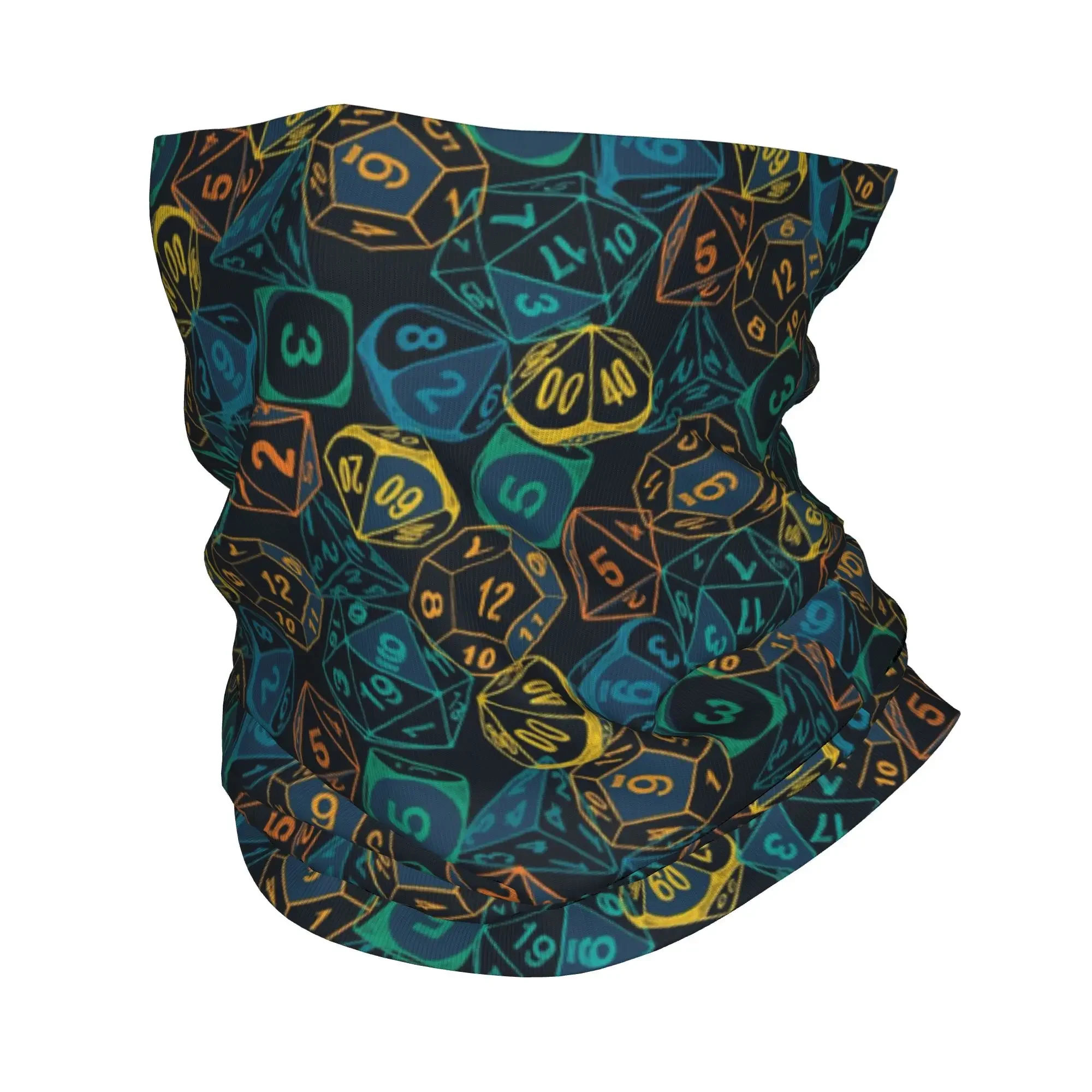 

RPG Dice Teal Cluster Bandana Neck Gaiter Printed Mask Scarf Multifunction Cycling Scarf Cycling For Men Women Adult Windproof