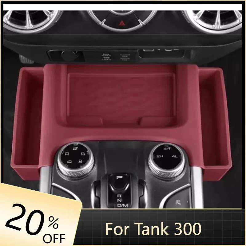 

Car Wireless Charging Silicone Pad Fit Central Control Protection Pad Storage Box Modified Interior Parts for GWM Tank 300 Hi4t