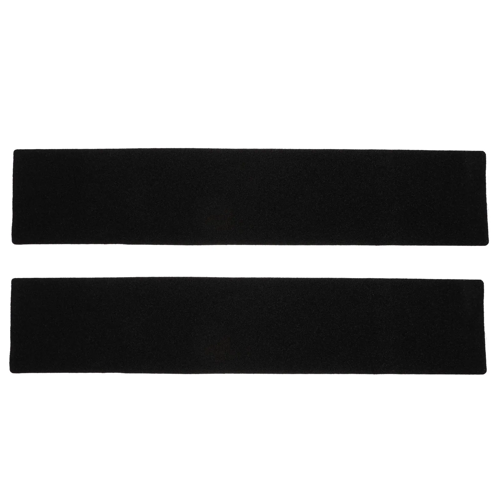 

2 Pairs License Plate Fixing Stickers 100x500mm Strong Adhesive Car Van Truck Boat Mounting Straps Reusable Washable Black Color