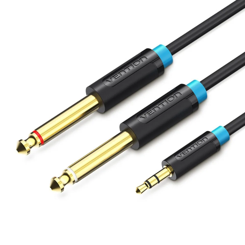 

Y Splitte 3.5mm To Dual 6.5mm Audio Cable Converter Adapter 3.5mm To 6.5mm Audio Splitter Cable 2 in 1 Connector