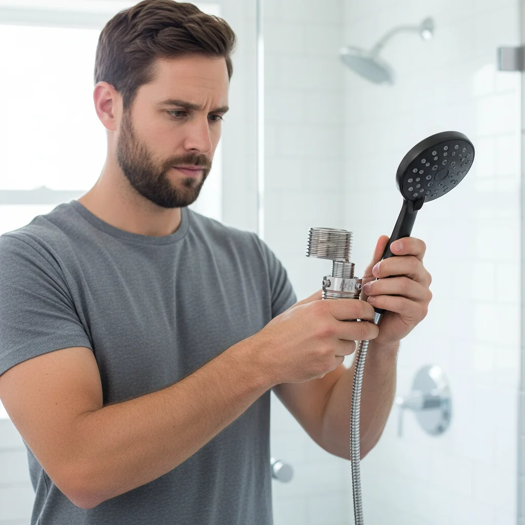 

Stainless Steel Angled Curved Foot Lengthened Angle Adjustment Shower Faucet Adapter Wall Mounted Thickened
