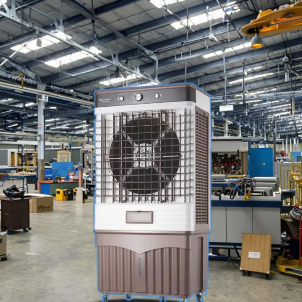 Industrial Air Cooler, AC Motor, Floor Standing, Low Maintenance, Multiple Wind Speeds, Home Office Use, Desert Cooling System