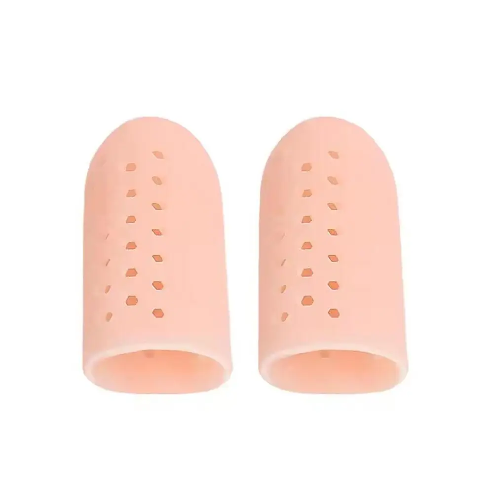 Protezioni per le dita dei piedi manicotto traspirante cuscinetti per alluce cuscino protezioni per dita in Silicone per unghie incarnite S1z7