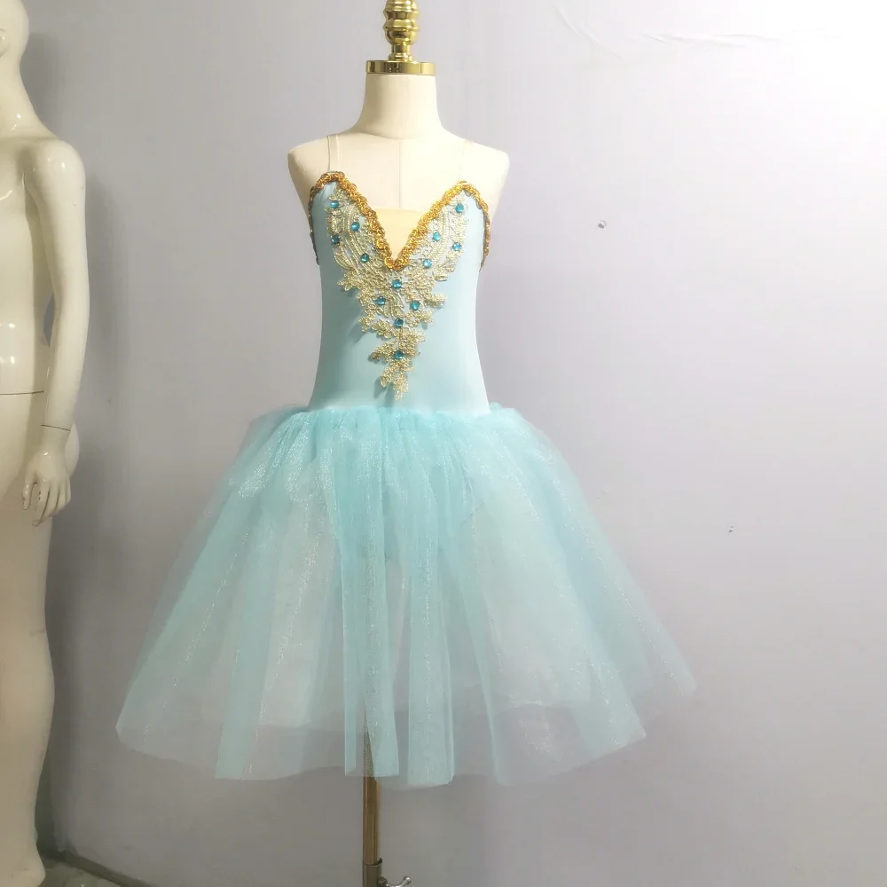 Leotardo de Ballet para niñas, vestido de baile, falda de tutú, gimnasia, danza del vientre, bailarina para niños con flores de brazo